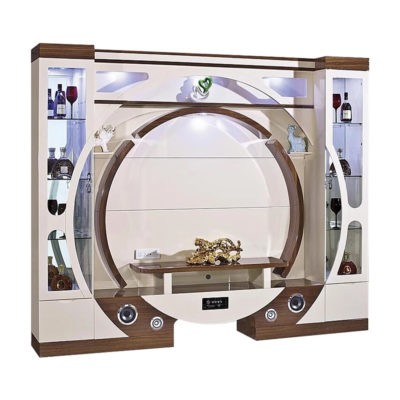 Salle de séjour de luxe - mobilier meuble TV avec lecteur de DVD