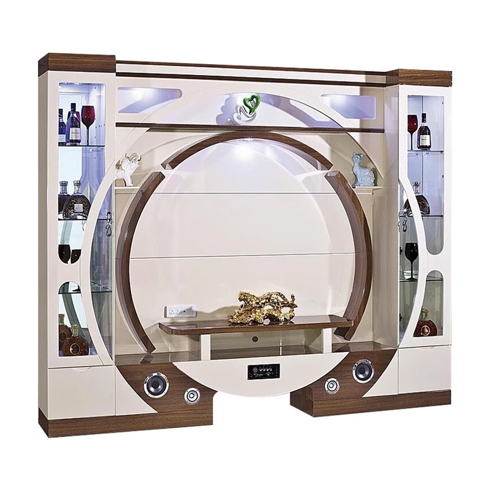 Salle de séjour de luxe - mobilier meuble TV avec lecteur de DVD