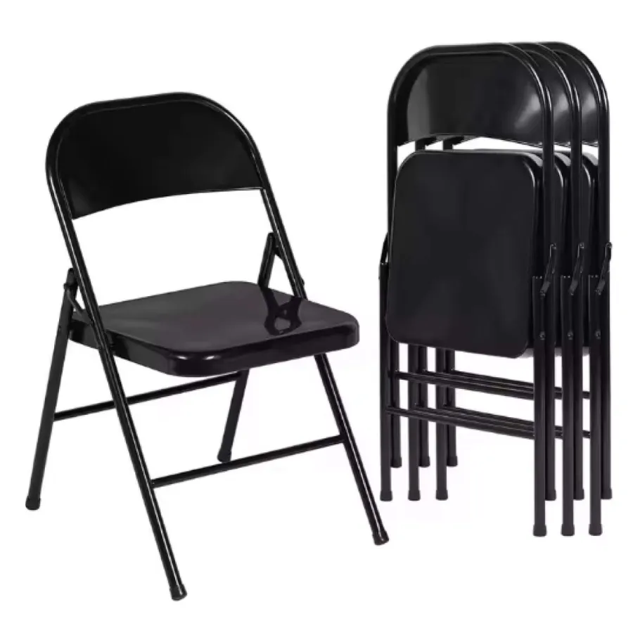 Chaise pliante métallique noire – Robuste, pratique et gain de place - Astra Dakar Sénégal